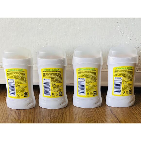 Lot 4 Suave Women’s 48HR Deodorant Fresh Vibes Awesome Blossom, 1.2 Oz No Alumin - Picture 3 of 9